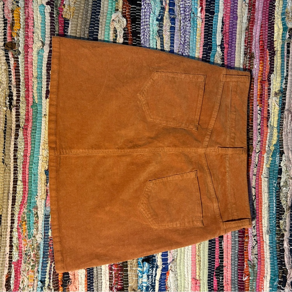 Market & Spruce Rust Corduroy Skirt size 4 ✨ - Picture 2 of 3